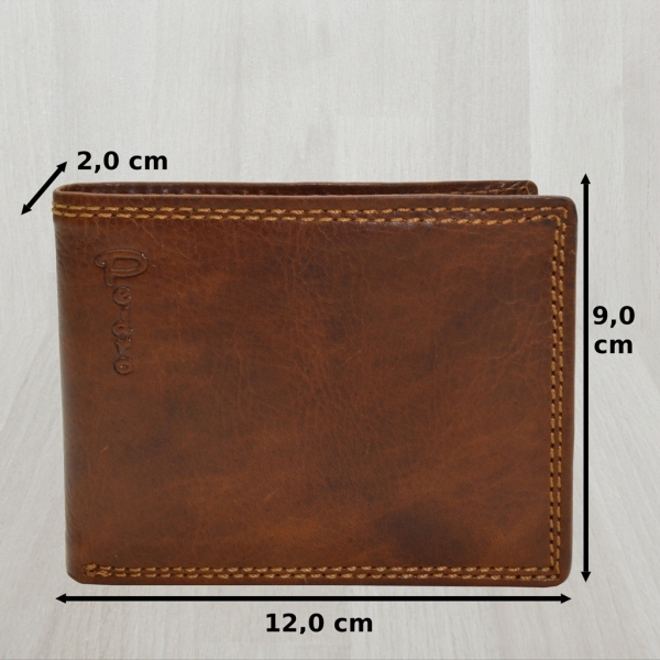 flevado Predartor Herren Portmonee Vintage Hand Made Design von Pedro Querformat